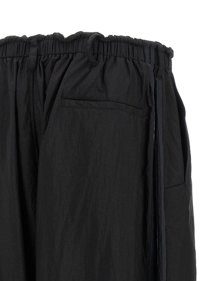 Black Polyamide Cargo Pants
