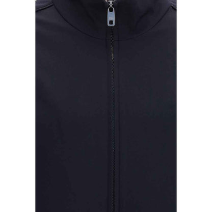 Blue Polyamide Full-Length Jacket
