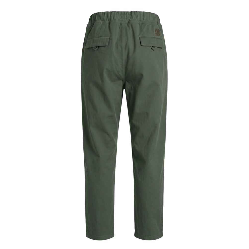 Green Cotton Men Pant