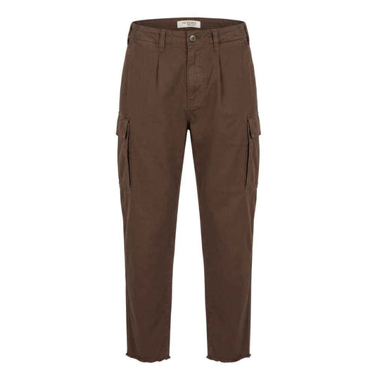 Brown Cotton Men Pant