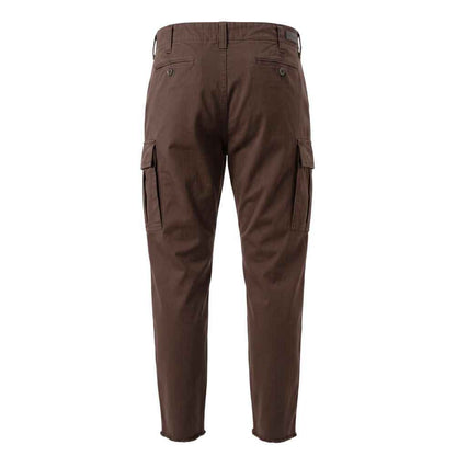 Brown Cotton Men Pant