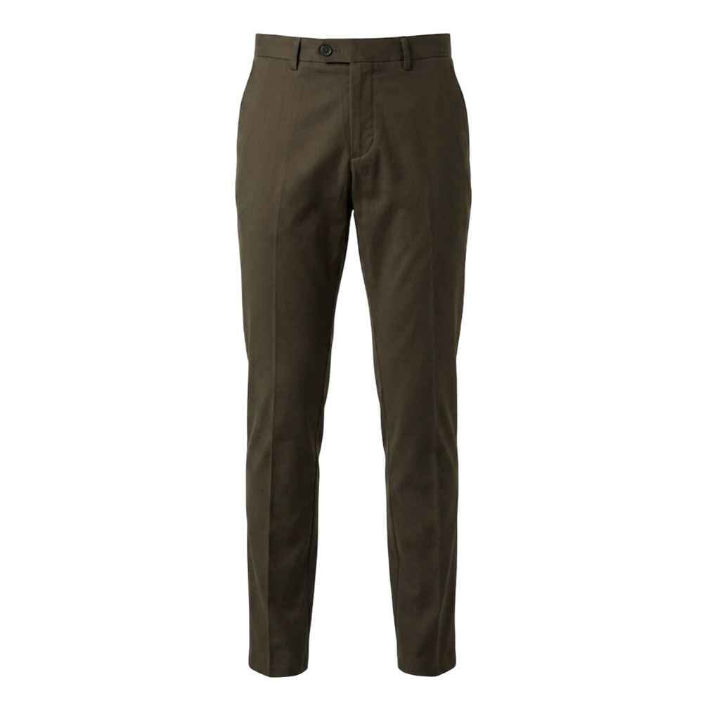 Green Cotton Men Pant