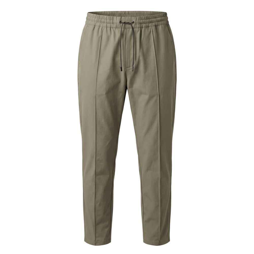 Green Cotton Blend Men's Pants