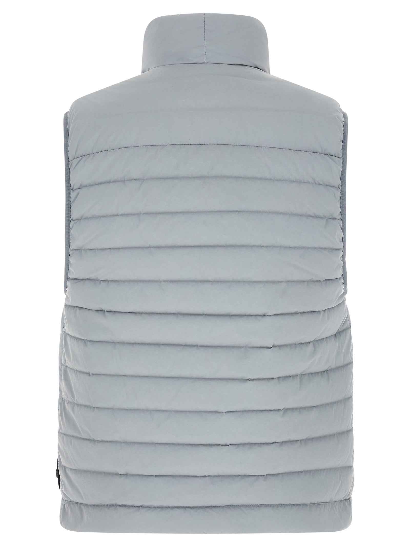 Gray Polyamide Sleeveless Jacket