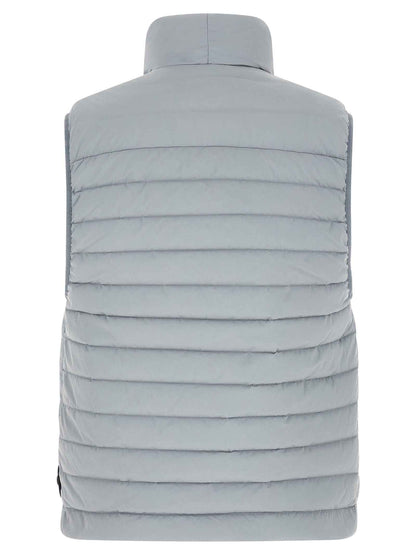 Gray Polyamide Sleeveless Jacket