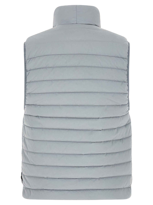 Gray Polyamide Sleeveless Jacket