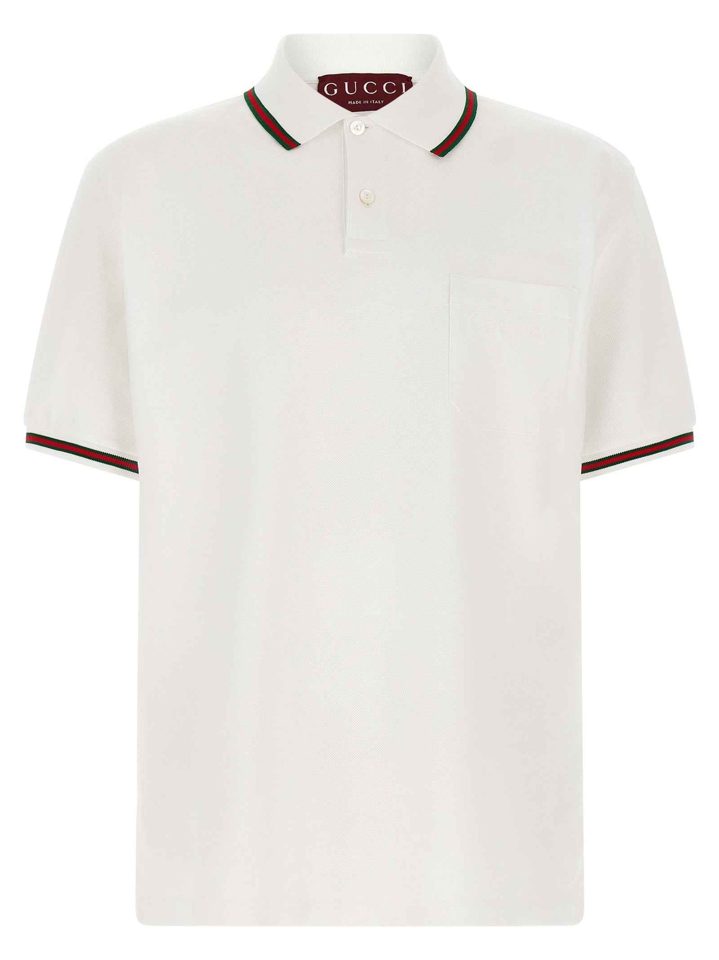 White Cotton Polo Shirt