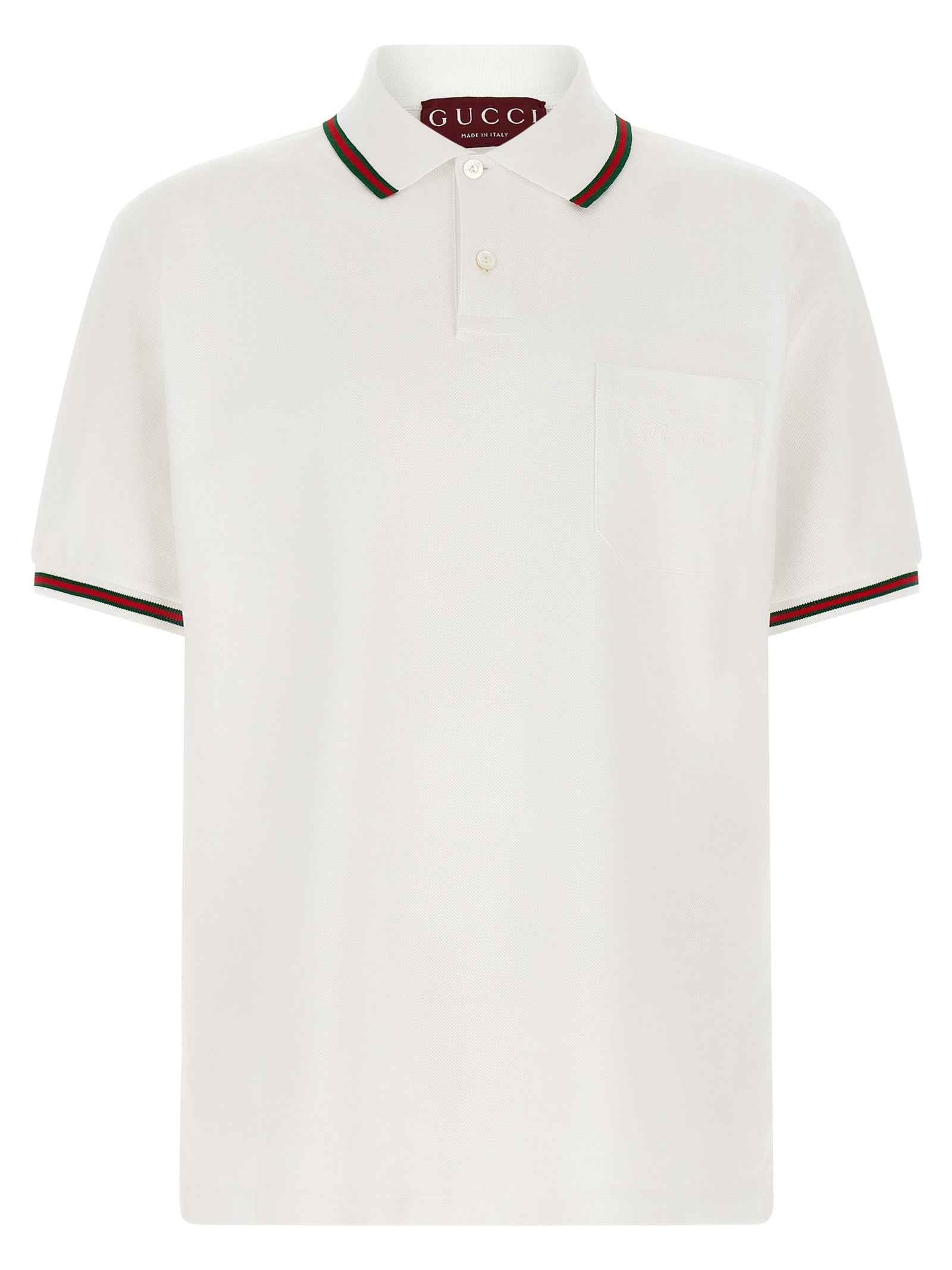 White Cotton Polo Shirt