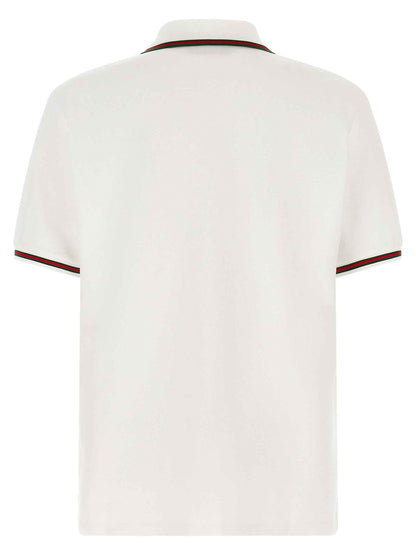 White Cotton Polo Shirt