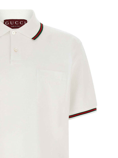White Cotton Polo Shirt