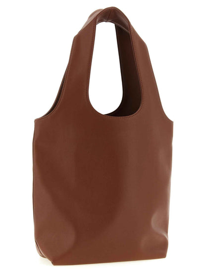 Brown Polyester Handbag