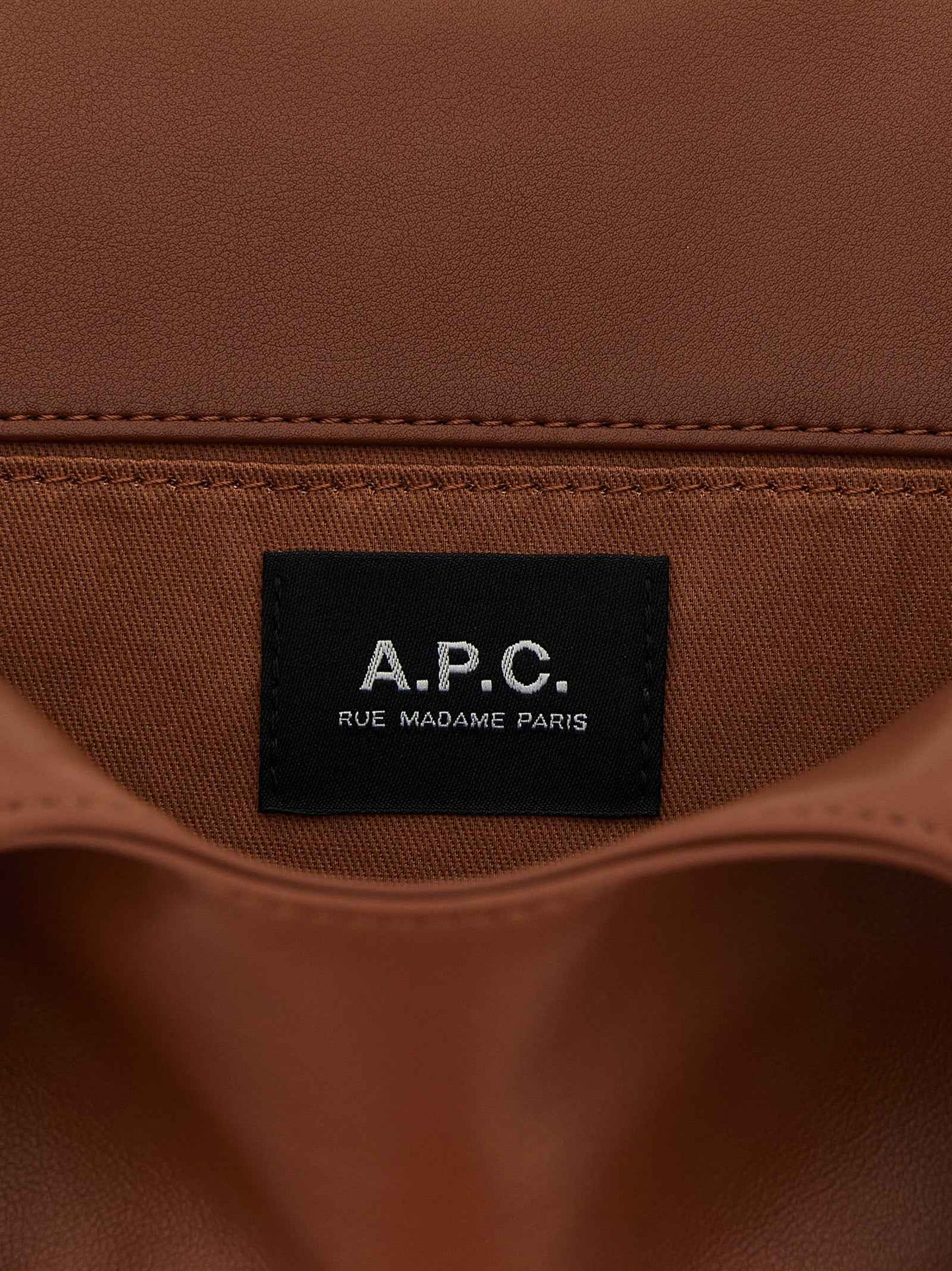 Brown Polyester Handbag