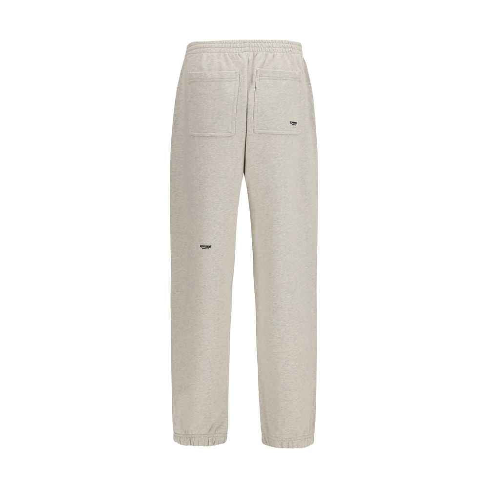 Beige Cotton Casual Pants