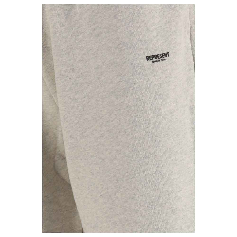 Beige Cotton Casual Pants