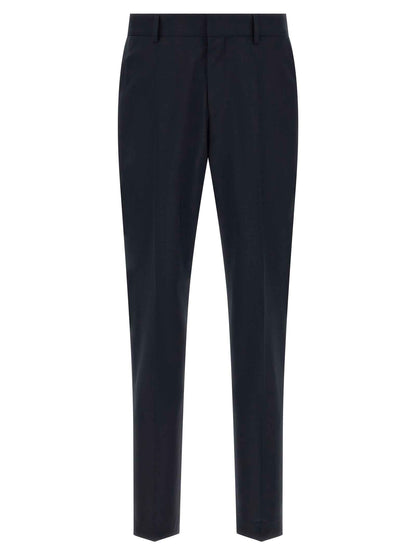 Blue Virgin Wool Two-Piece Suit