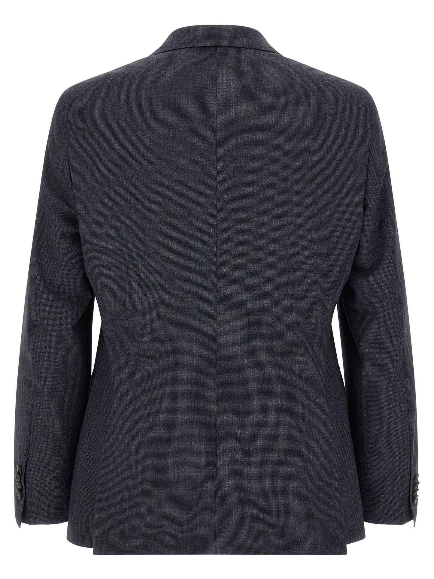 Blue Polyester Two-Piece Suit
