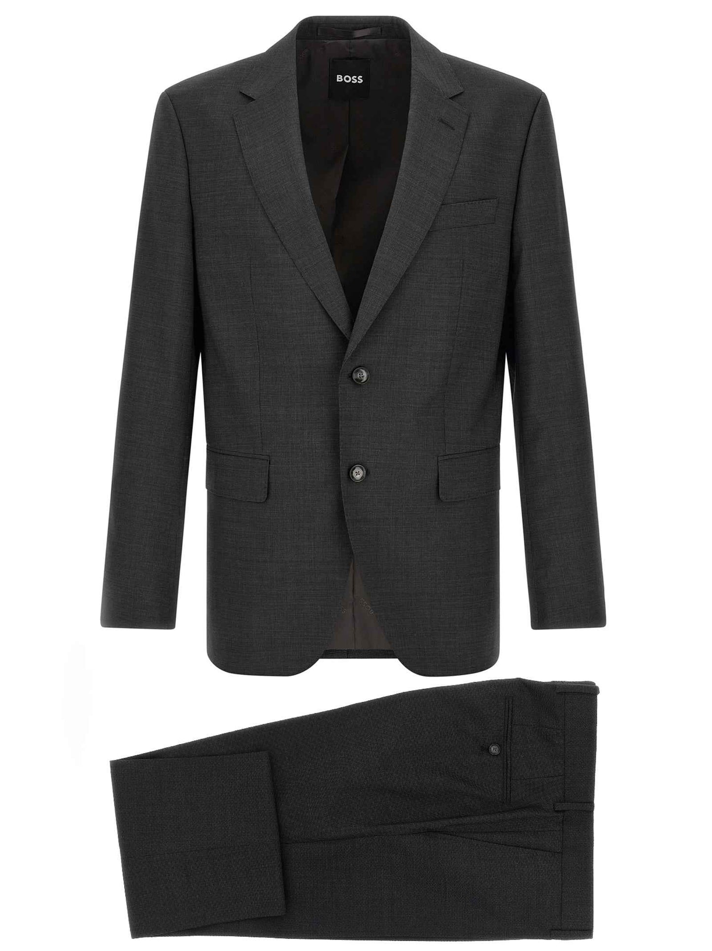 Gray Virgin Wool Two-Piece Suit