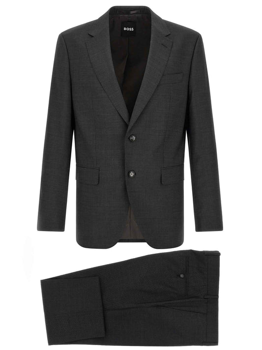 Gray Virgin Wool Two-Piece Suit