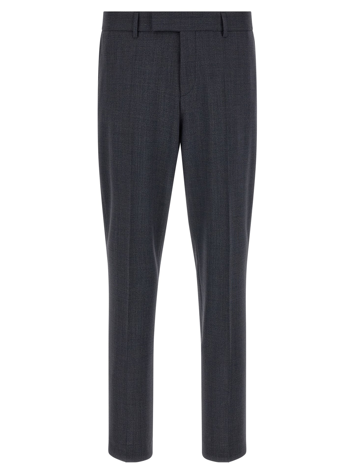 Blue Polyester Two-Piece Suit