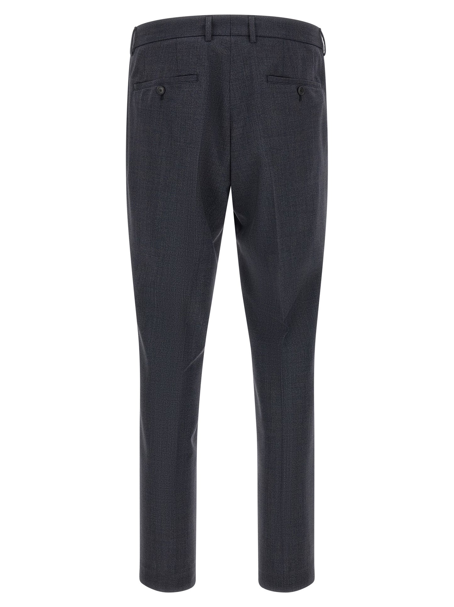 Blue Polyester Two-Piece Suit