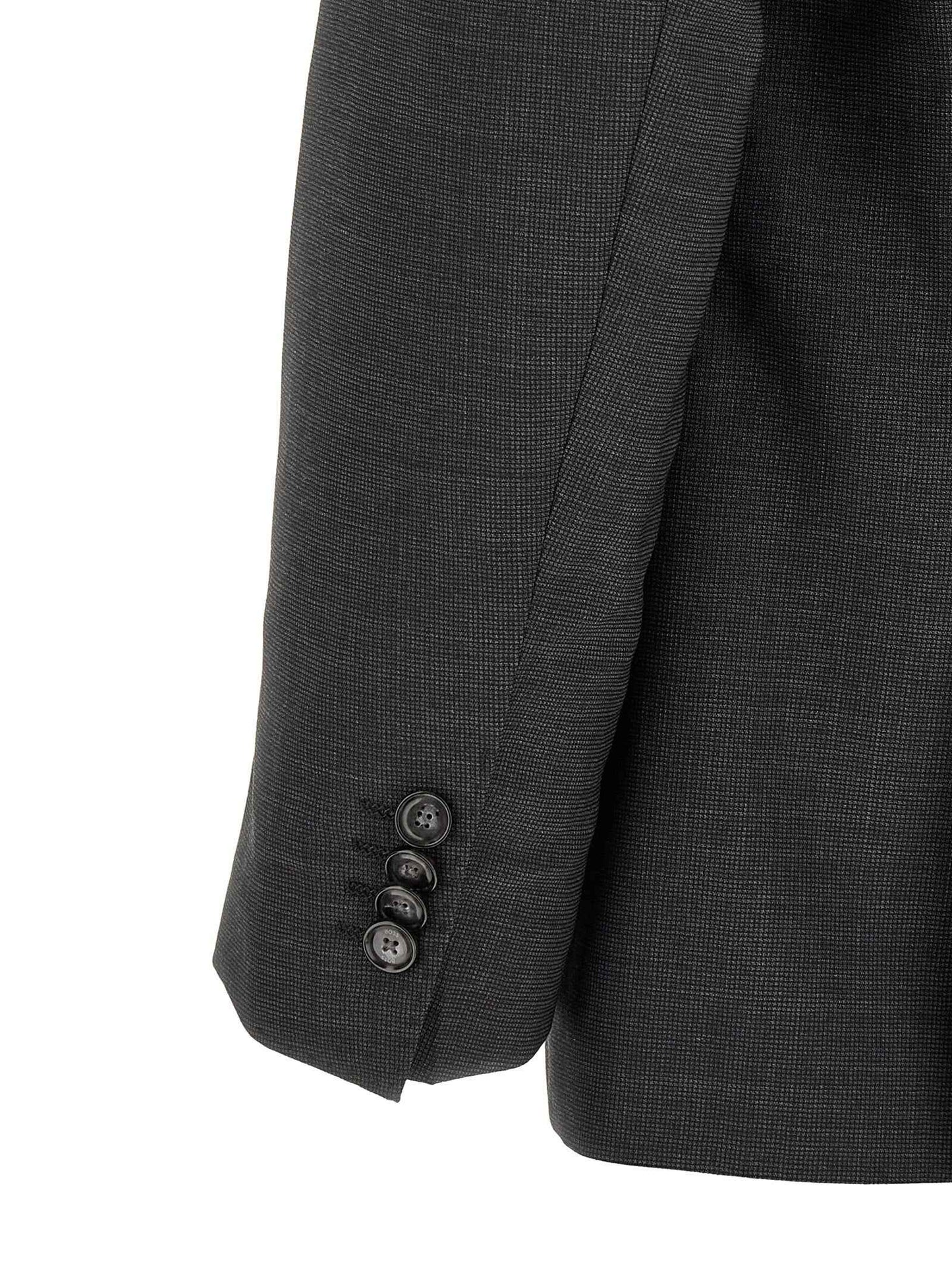 Gray Virgin Wool Two-Piece Suit