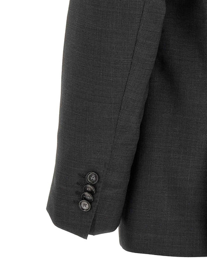 Gray Virgin Wool Two-Piece Suit
