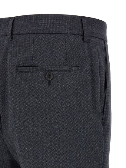 Blue Polyester Two-Piece Suit