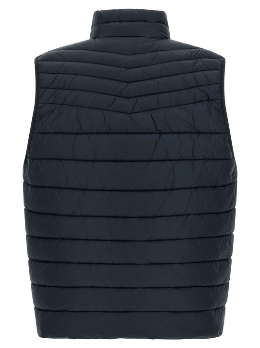 Blue Recycled Polyamide Sleeveless Jacket