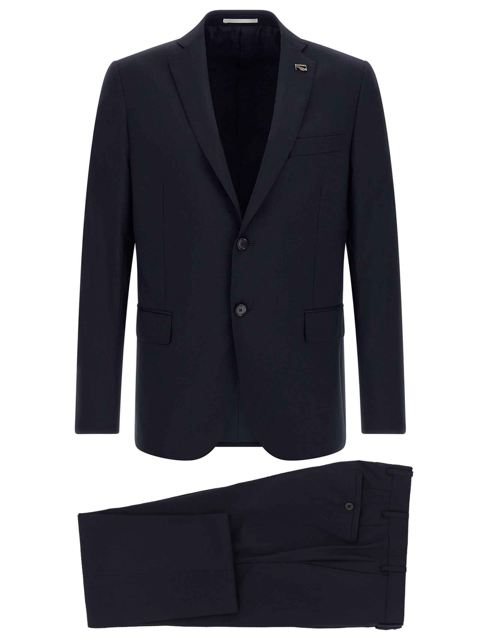 Blue Wool Suit