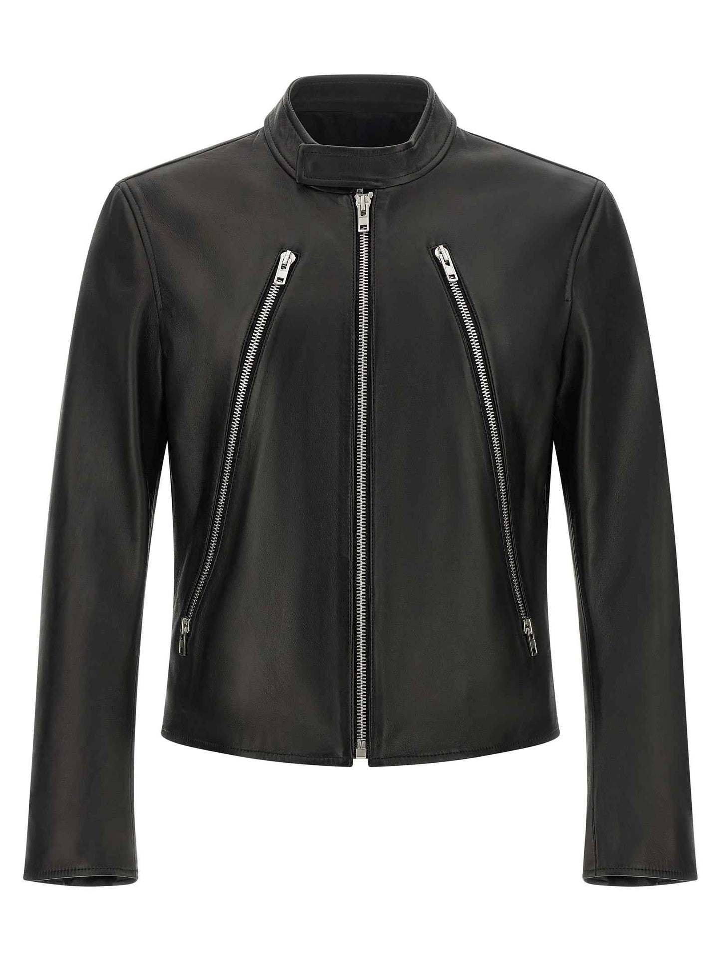 Black Lamb Leather Leather Jacket