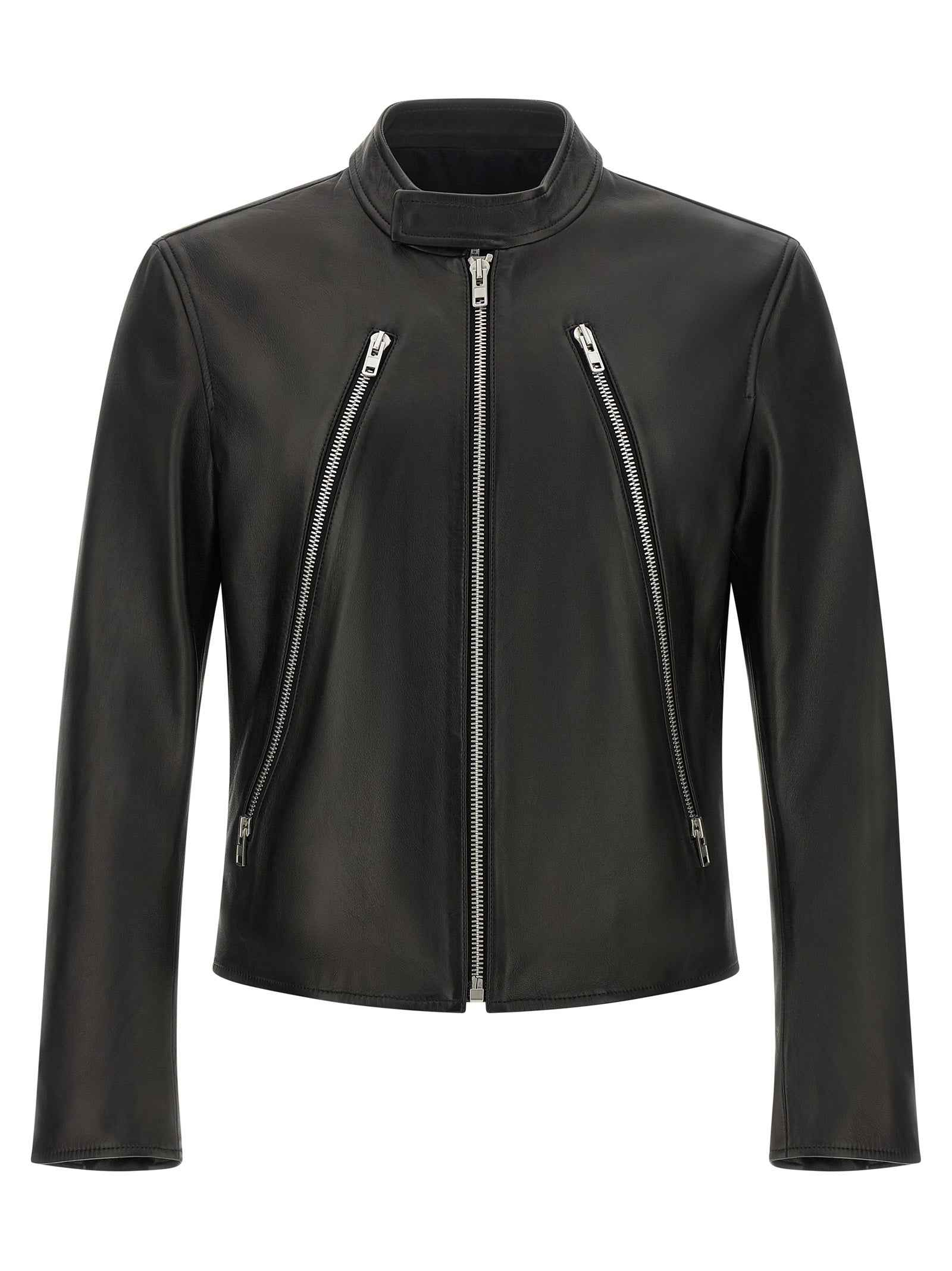Black Lamb Leather Leather Jacket