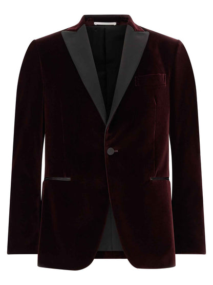 Bordeaux Cotton Blazer