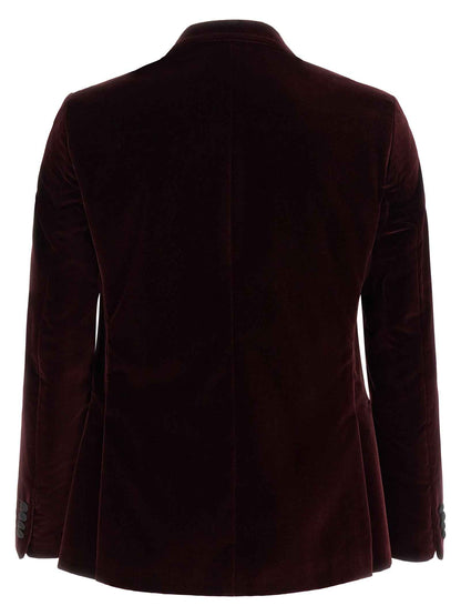 Bordeaux Cotton Blazer