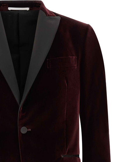 Bordeaux Cotton Blazer