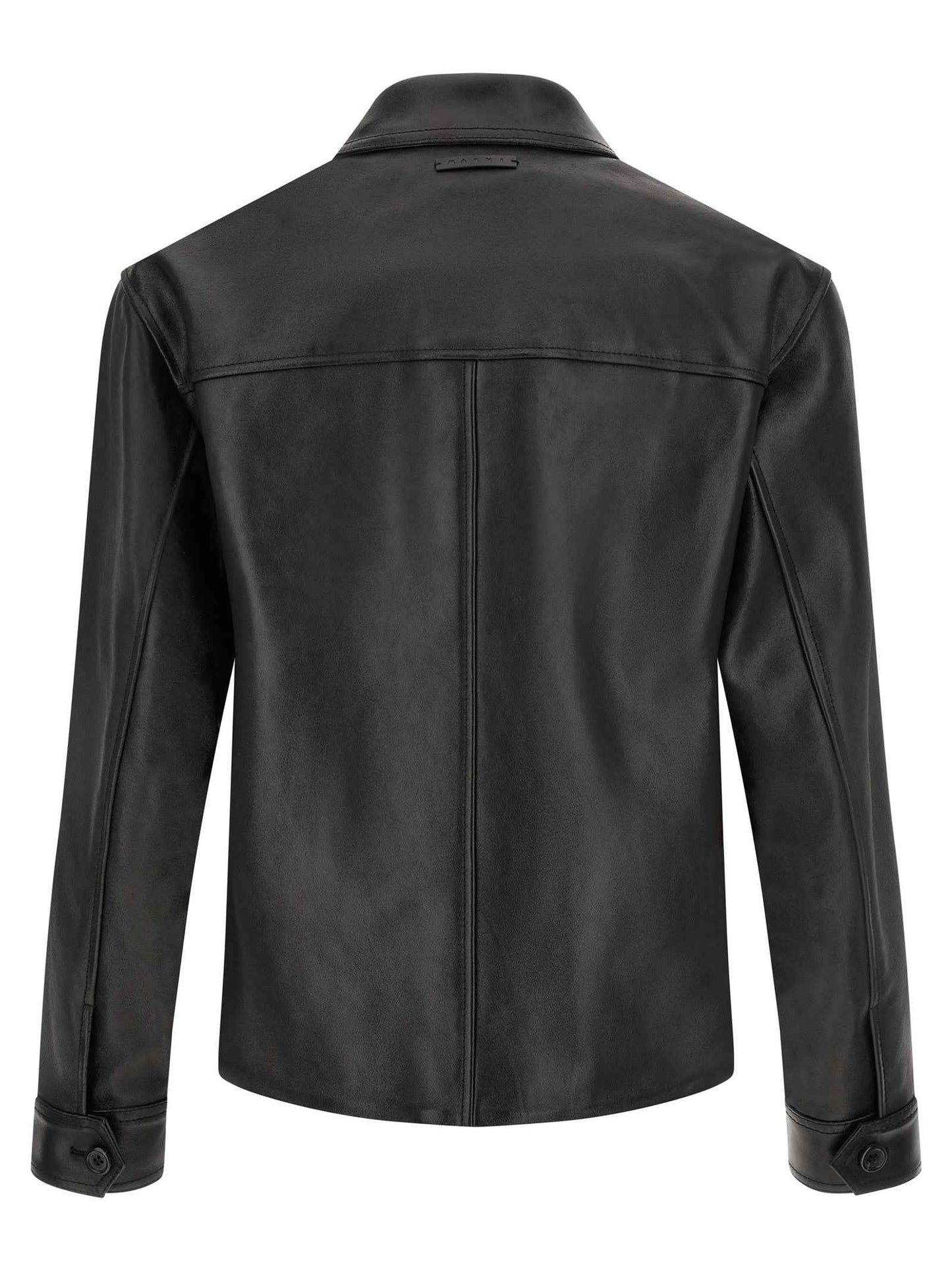 Multicolor Calfskin Leather Jacket