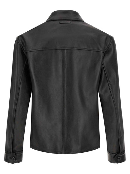 Multicolor Calfskin Leather Jacket
