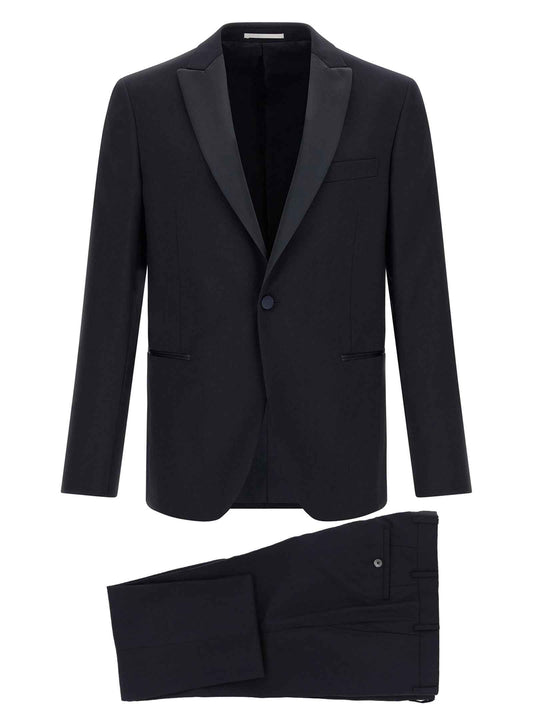Black Wool Two-Piece Suit