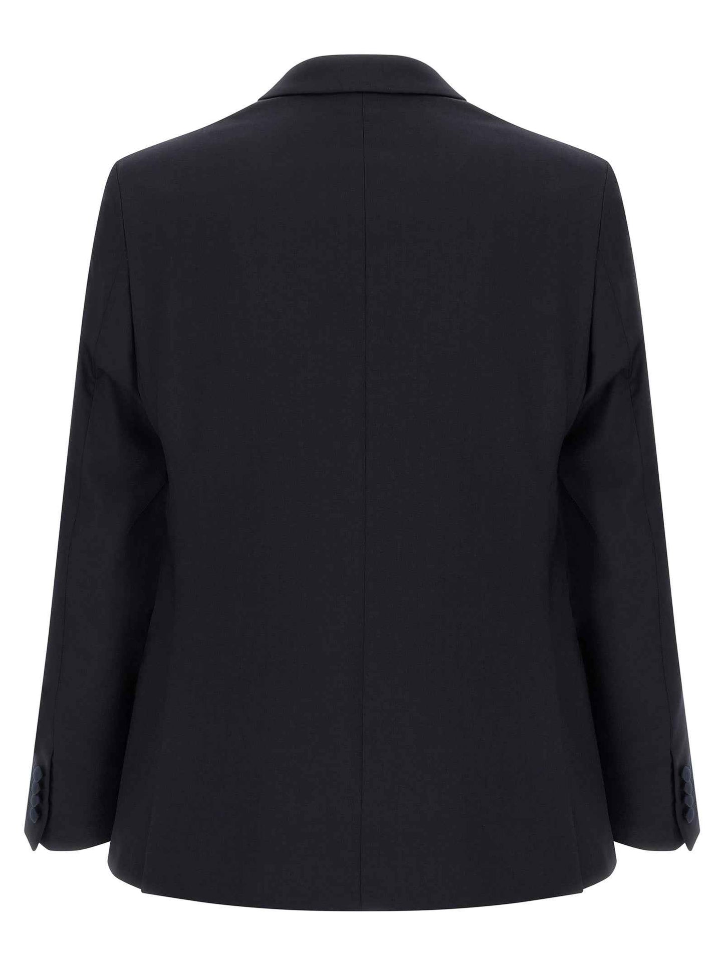 Black Wool Two-Piece Suit
