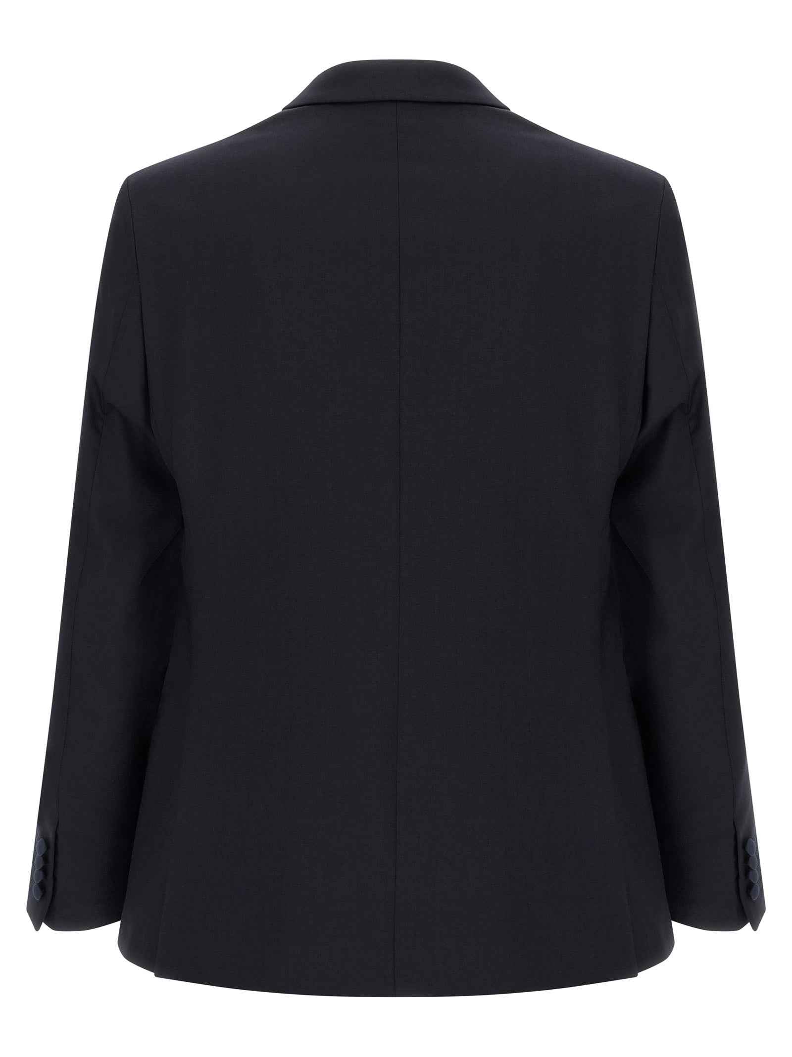 Black Wool Two-Piece Suit