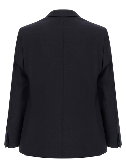 Black Wool Two-Piece Suit