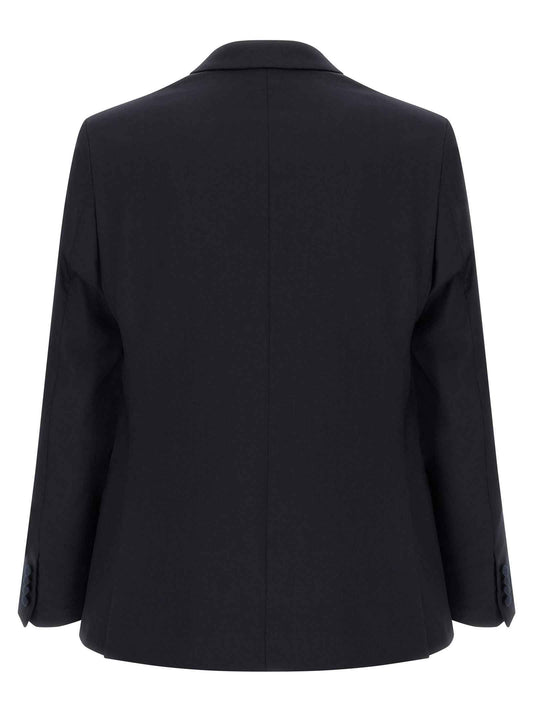 Black Wool Two-Piece Suit