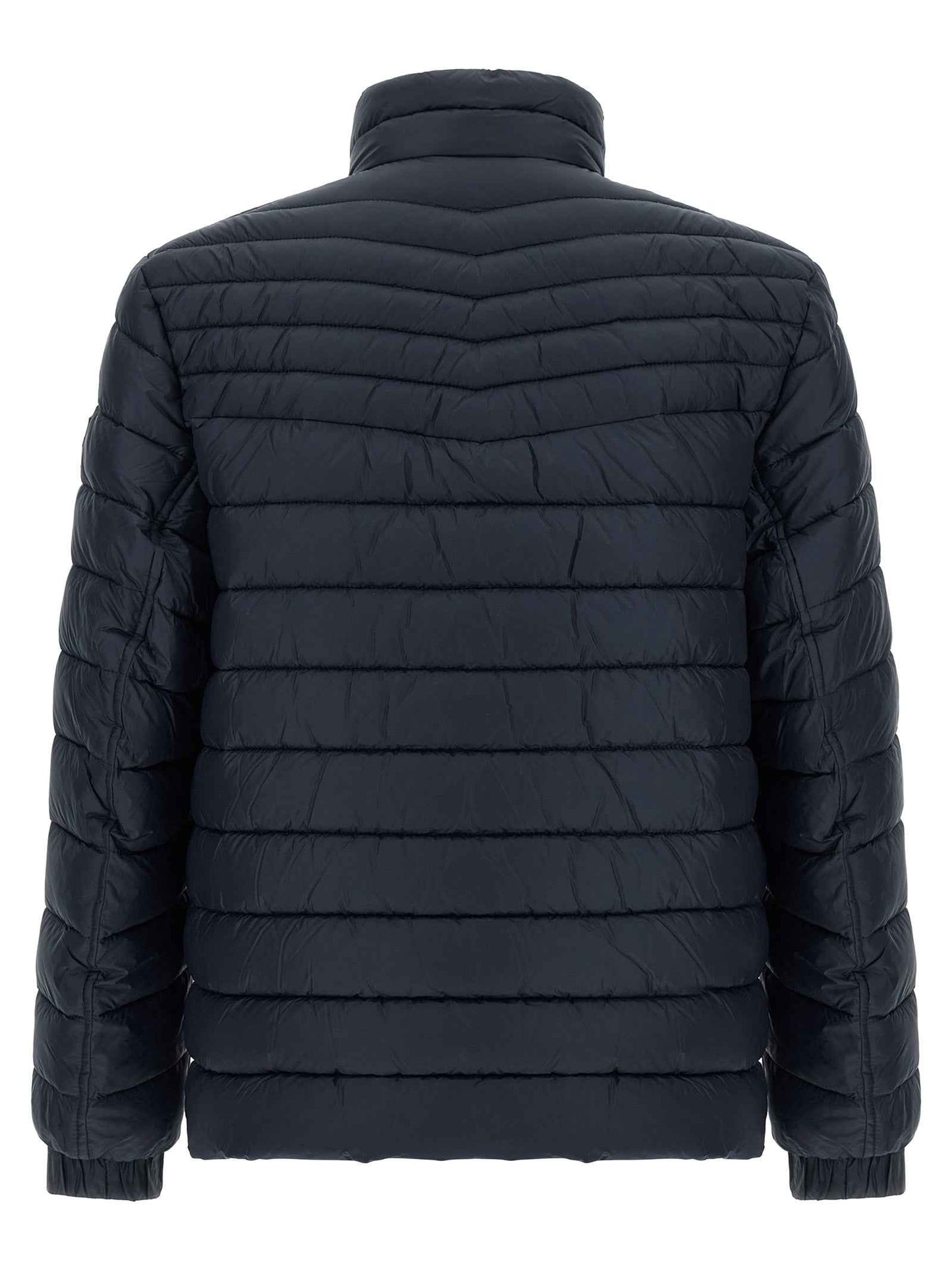 Blue Polyamide Full-Length Jacket