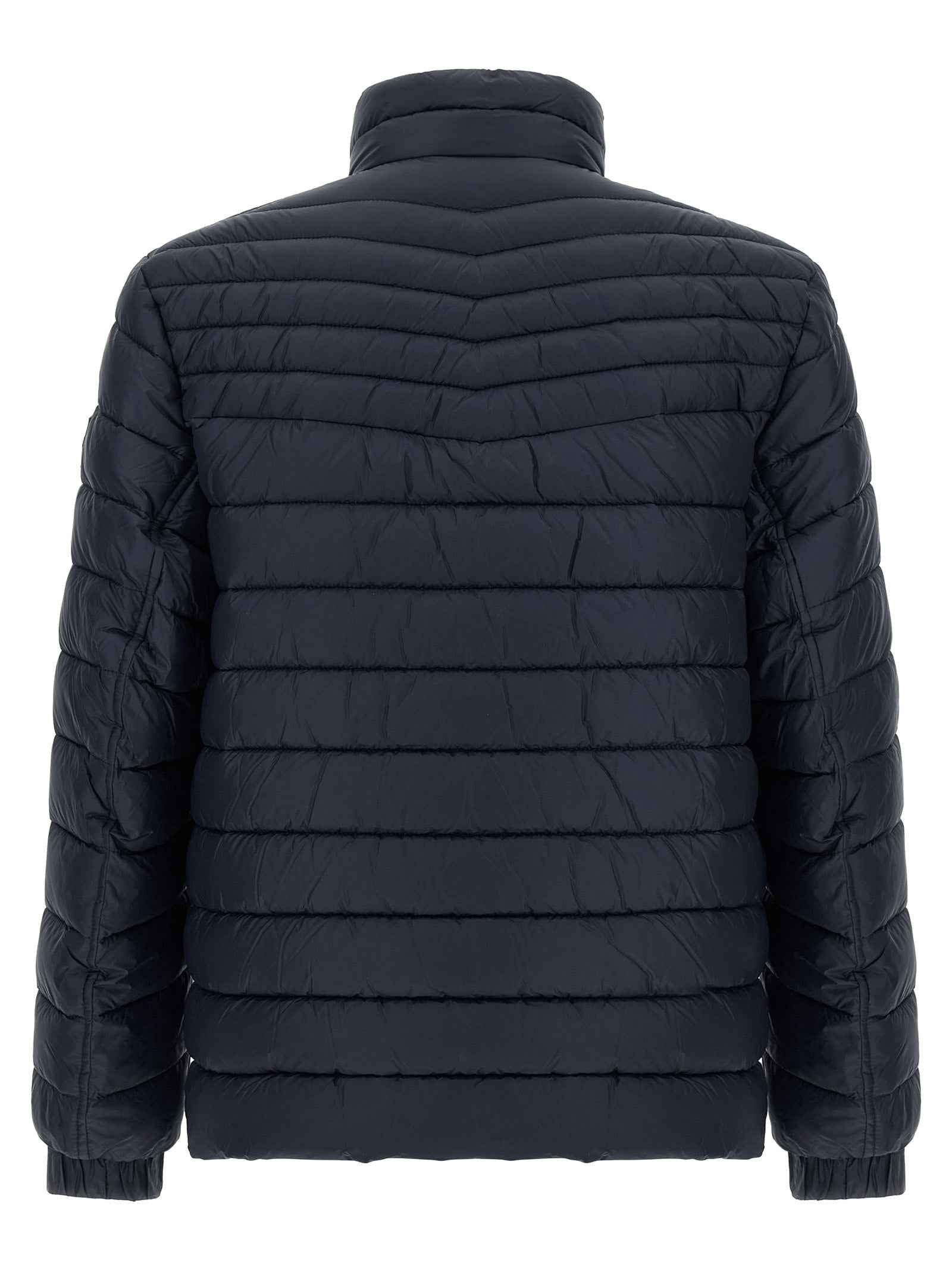 Blue Polyamide Full-Length Jacket