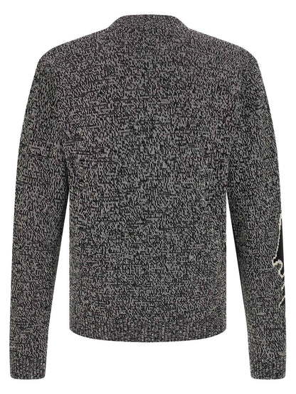 Bicolor Virgin Wool Cardigan