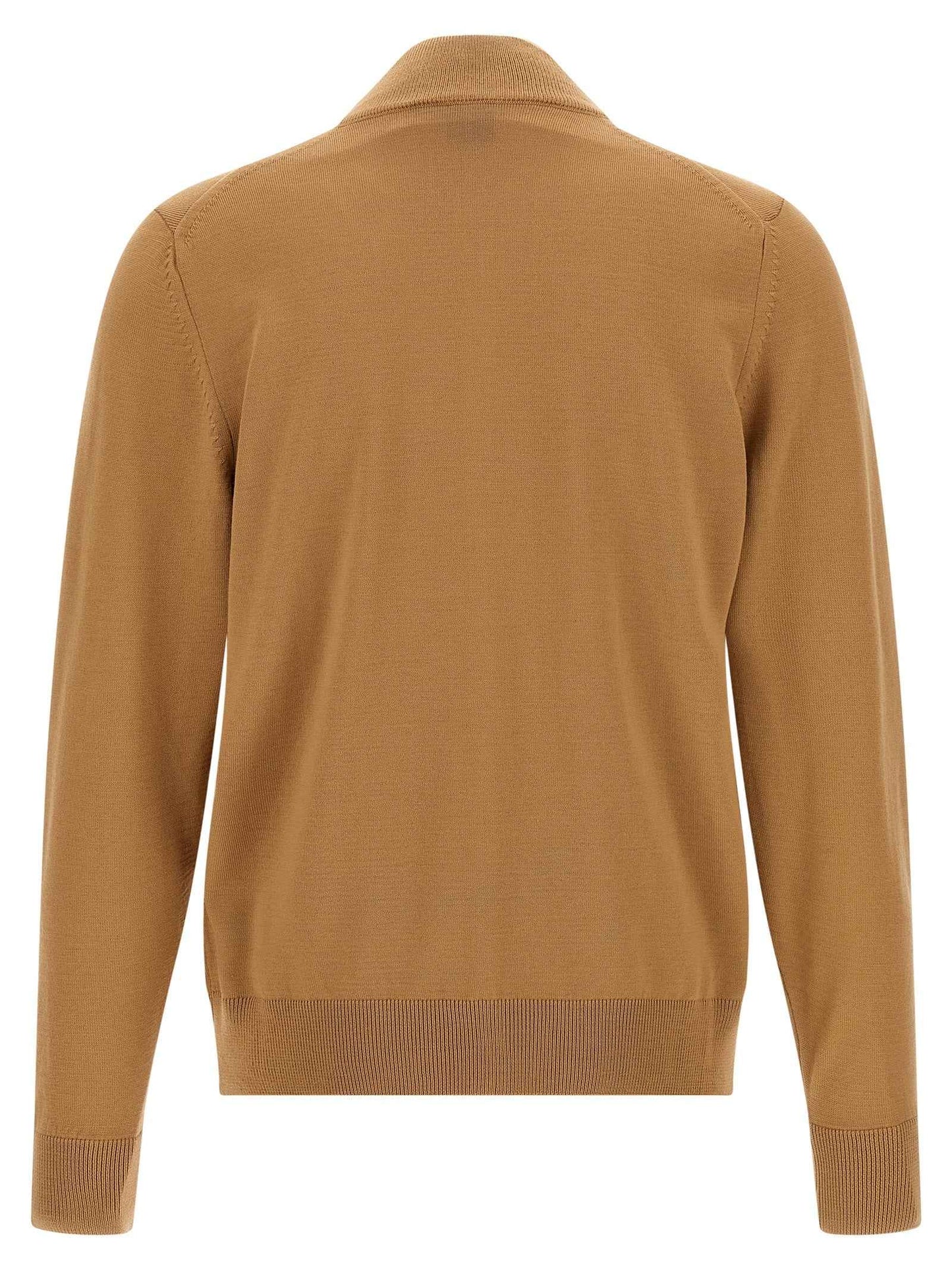 Brown Virgin Wool Cardigan