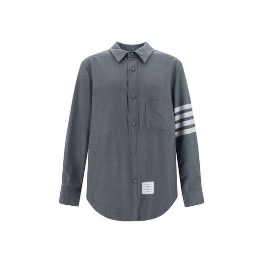 Gray Wool Oves Aries Dress Shirt