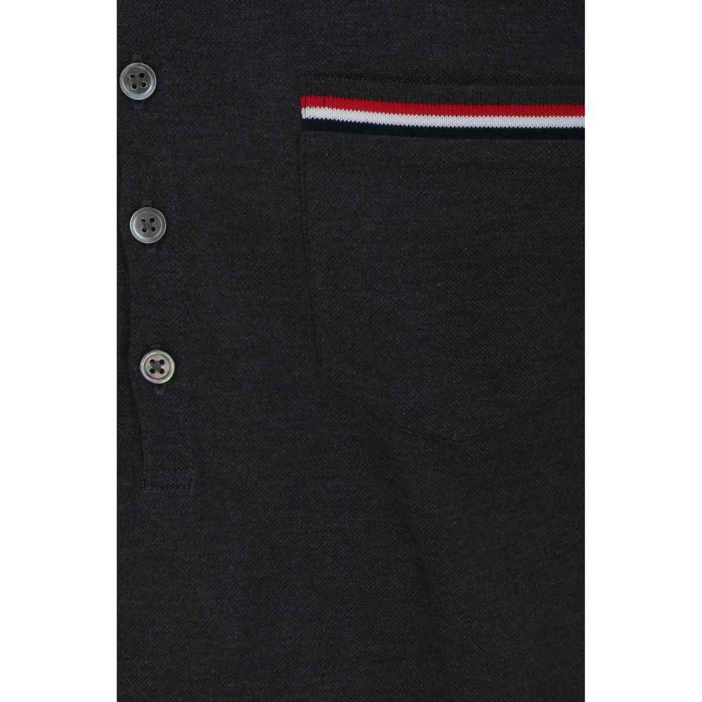 Gray Cotton Polo Shirt