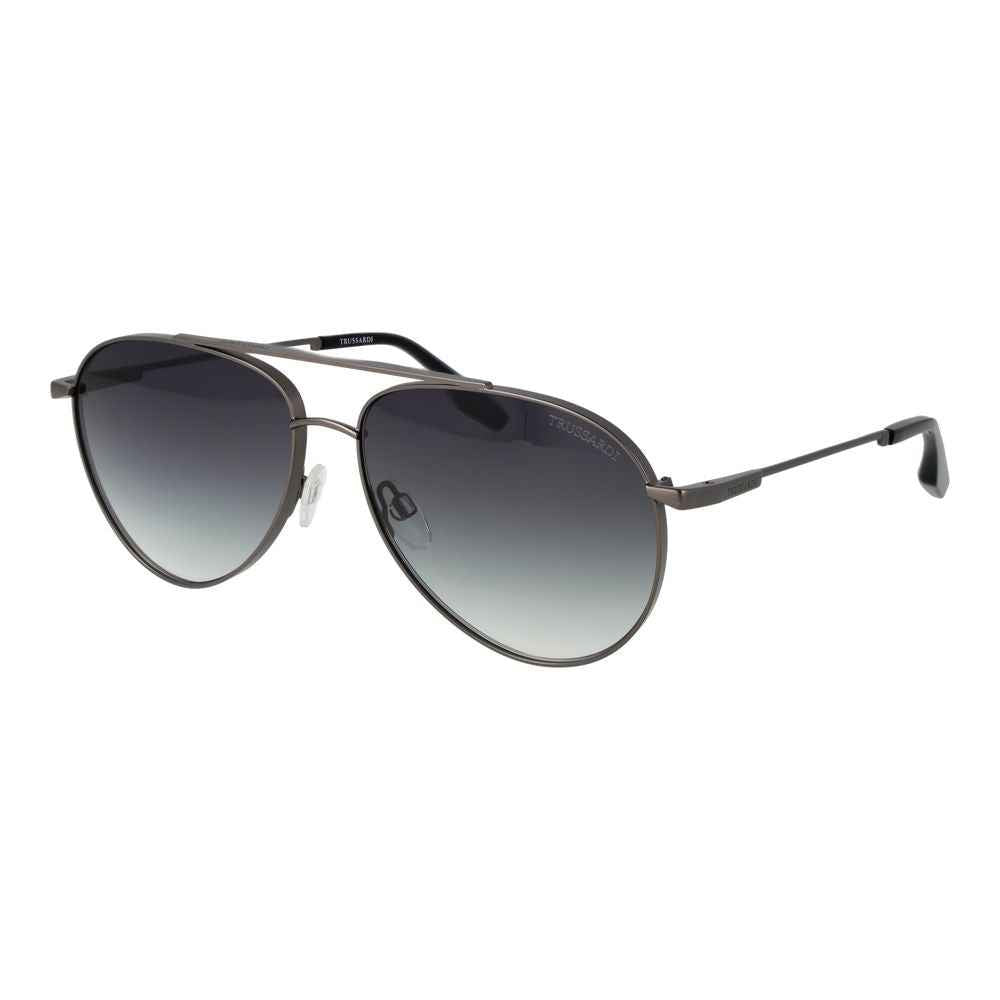 Gray Stainless Steel Sunglasses