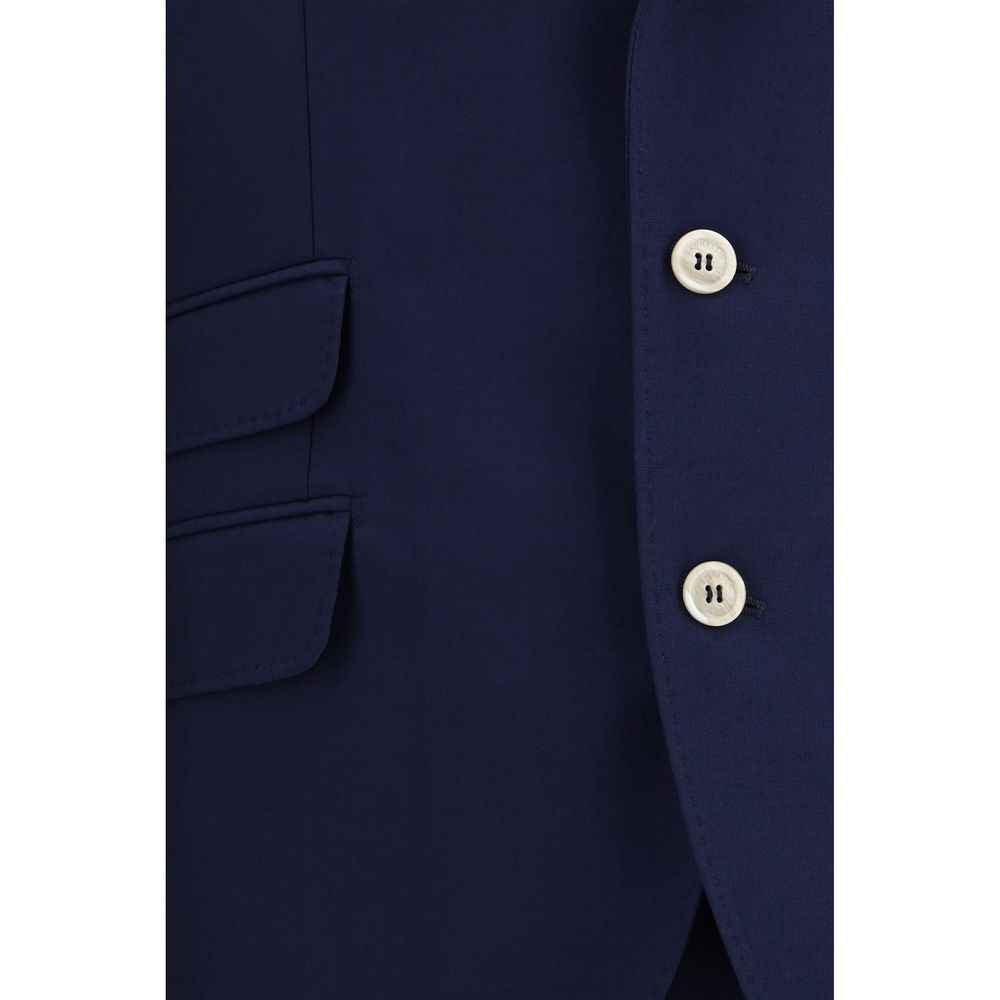 Blue Wool Oves Aries Two-Piece Suit