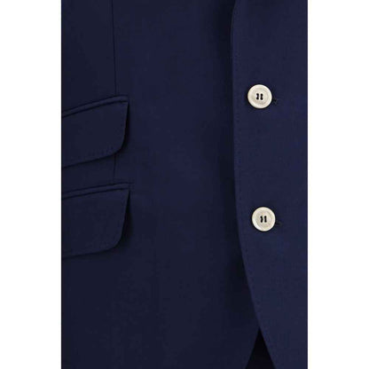 Blue Wool Oves Aries Two-Piece Suit